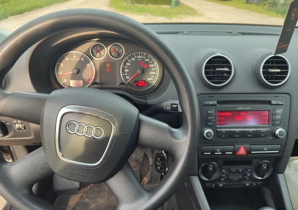 Audi A3 cena 15900 przebieg: 189230, rok produkcji 2007 z Rakoniewice małe 46